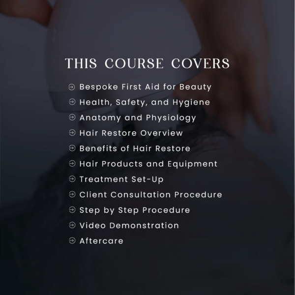 Online Hair Restore Course Online Hair Restore Course