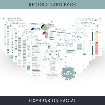 Oxybrasion Facial Record Card Pack Oxybrasion Facial Record Card Pack