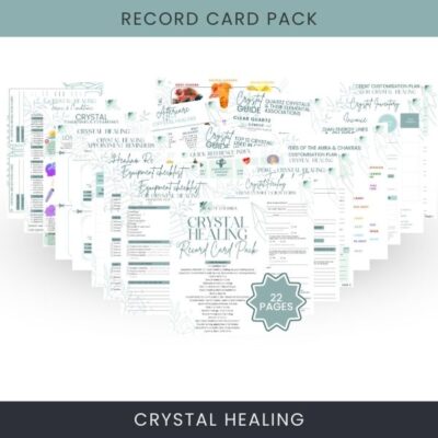 Crystal Healing Record Card Pack Crystal Healing Record Card Pack