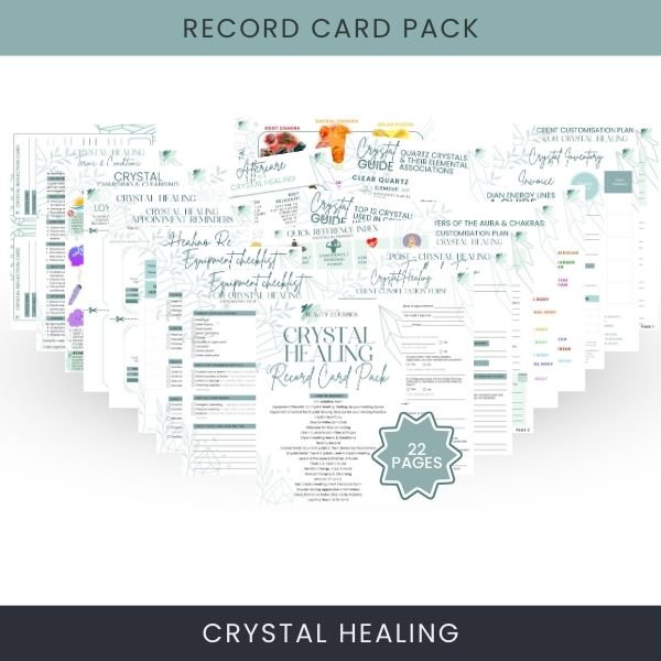 Crystal Healing Record Card Pack Crystal Healing Record Card Pack