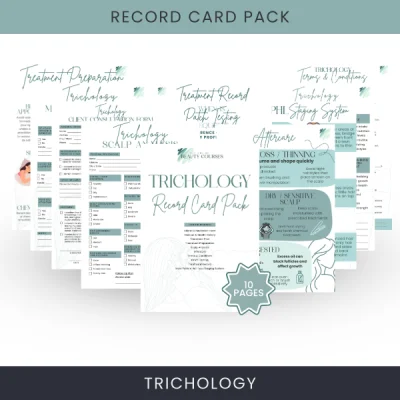 Trichology Record Card Pack Trichology Record Card Pack